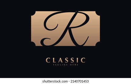 Initial Letter R Logo Template Design abstract monogram vector logo template