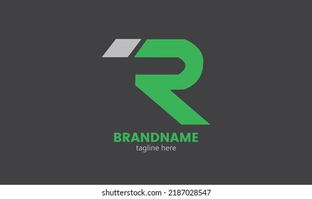 Initial Letter R Logo.Flat Vector Logo Design Template Element. Letter r logo icon design template elements vector image