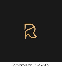 Anfangsbuchstaben R-Minimal-Logo mit kreativer, moderner Unternehmenstypo-Vektorvorlage,