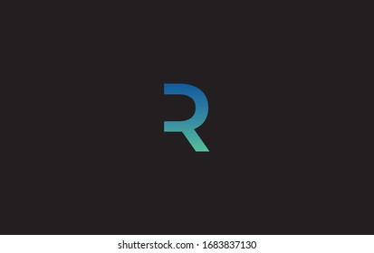 Initial Letter R Minimalism Simple Gradient Logo For Company