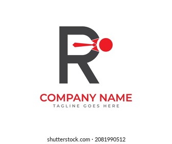 initial letter R People Logo. Businessman Logo Vector illustrations. Vector Logo design for business and consulting company.