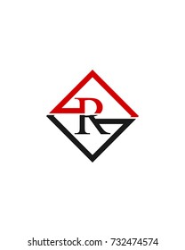 initial letter R red black