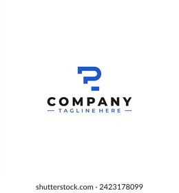 initial letter r tech logo design
