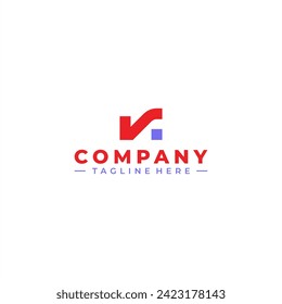 initial letter r tech logo design