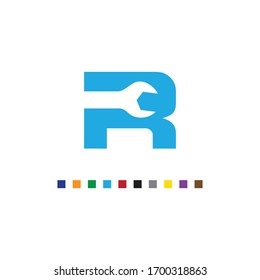 Vektorillustration mit Anfangsbuchstaben oder französischem Logo