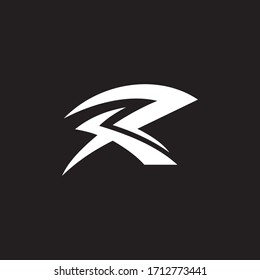 Initial letter ra or ar logo design template