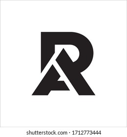 Initial Letter Ra Ar Logo Design Stock Vector (Royalty Free) 1712773444 ...