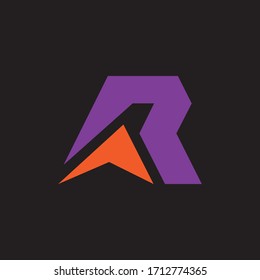 Initial letter ra or ar logo vector design templates