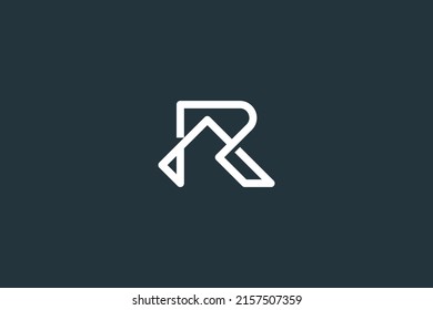 Initial Letter RA or AR Logo Design Vector Template