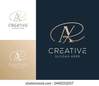 Anfangsbuchstabe RA AR Logo Design Vektor-Illustration