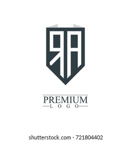 Initial Letter RA Company Design Logo Template