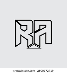 Initial letter RA logo design creative modern symbol icon monogram eps vector