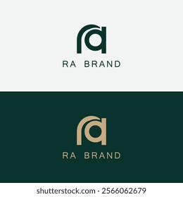 Initial letter RA logo design creative modern symbol icon monogram
