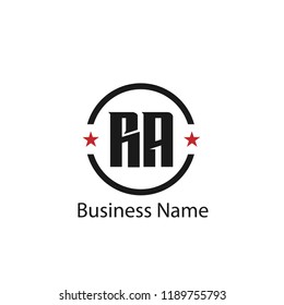 Initial Letter RA Logo Template Design