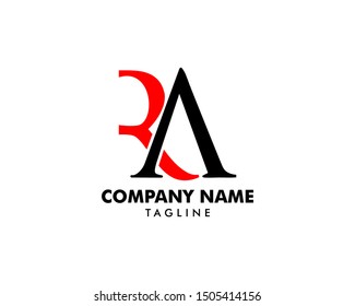 Initial Letter RA Logo Template Design