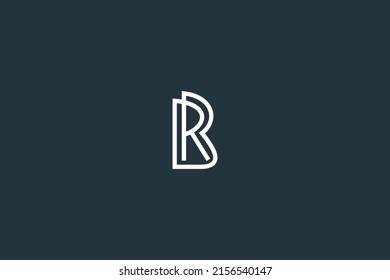 Initial Letter RB or BR Logo Design Vector Template