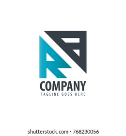 Initial Letter RB Design Logo