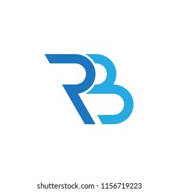 Initial letter RB logo design