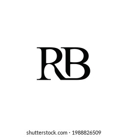letra inicial logotipo RB o monograma de icono. EPS 10