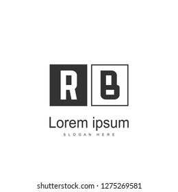 Initial Letter RB Logo Template Design