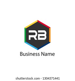 Initial Letter RB Logo Template Design