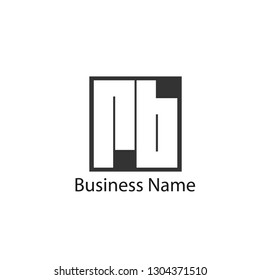 Initial Letter RB Logo Template Design