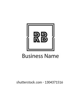 Initial Letter RB Logo Template Design