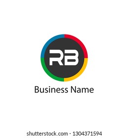 Initial Letter RB Logo Template Design
