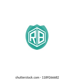 Initial Letter RB Nature Logo Design, Eco, Leaf, Green, Environment Branding Identity