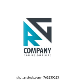 Initial Letter RC Design Logo