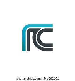 Initial Letter RC Linked Design Logo