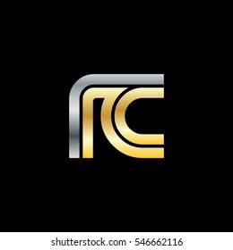 Initial Letter RC Linked Design Logo