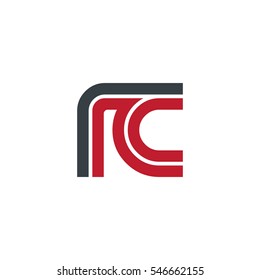 Initial Letter RC Linked Design Logo