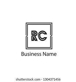 Initial Letter RC Logo Template Design