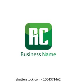 Initial Letter RC Logo Template Design