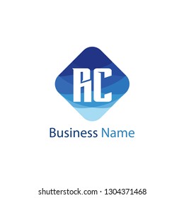 Initial Letter RC Logo Template Design