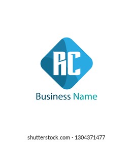 Initial Letter RC Logo Template Design
