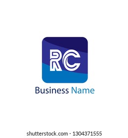 Initial Letter RC Logo Template Design