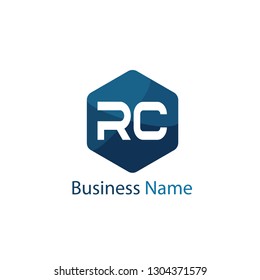 Initial Letter RC Logo Template Design