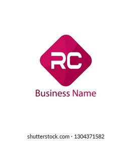 Initial Letter RC Logo Template Design