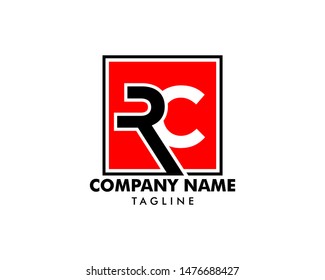 Initial Letter RC Logo Template Design