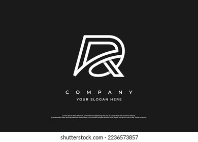 Initial Letter RD or DR Logo Design Vector Template