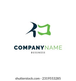 Plantilla de diseño de logotipo de icono de Escritorio remoto de carta inicial
