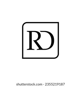 Initial letter rd logo or dr monogram logo design vector. Initial RD DR Monogram Logo Design Vector Template Free Vector