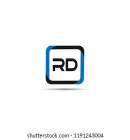 Initial Letter RD Logo Template Design