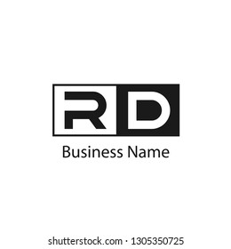 Initial Letter RD Logo Template Design
