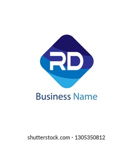 Initial Letter RD Logo Template Design