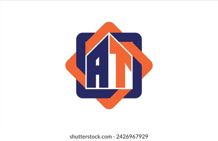 Vector de diseño del logotipo de los constructores inmobiliarios de la letra inicial. construcción, vivienda, marcador casero, propiedad, edificio, apartamento, compartimento, negocio, corporativo, alquiler de casa, alquiler, comercial