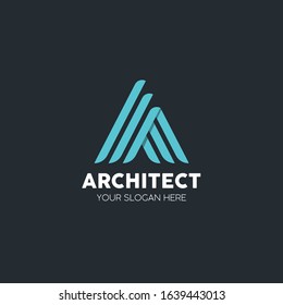 Initial letter A real estate logo vector design template