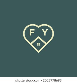 initial letter real estate logo design stock vector